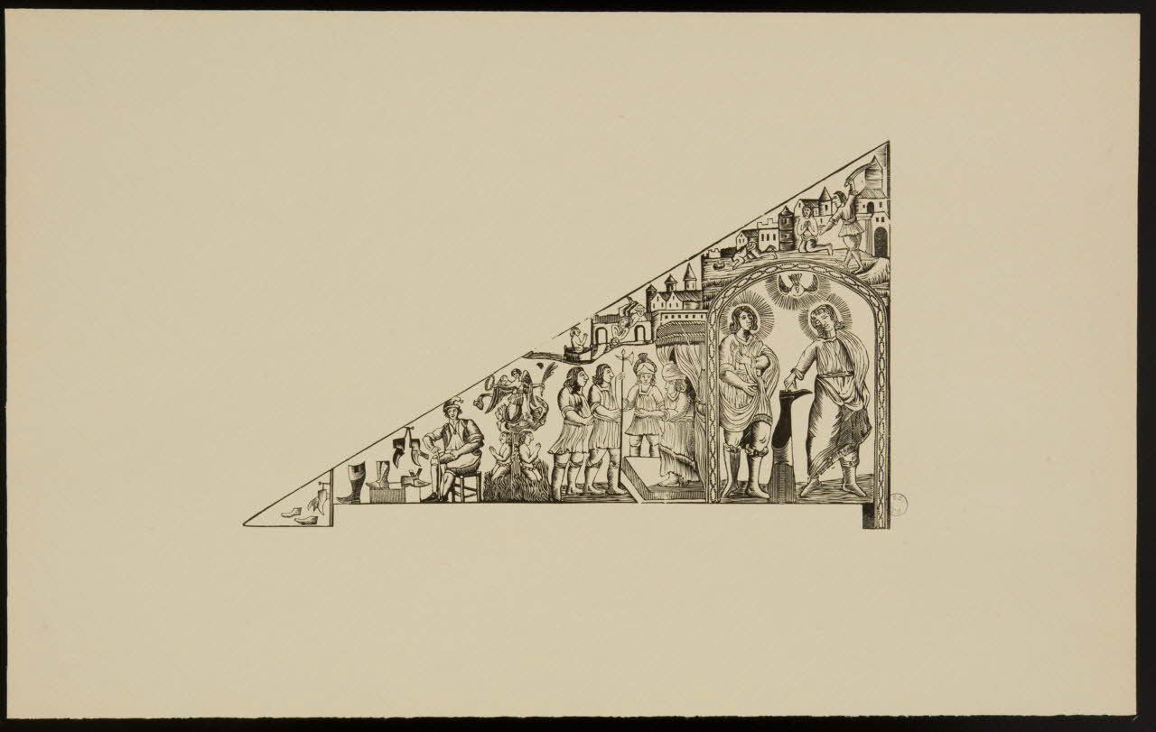 estampe Vie et mort de saint Crépin et saint Crépinien 1976.71.5.3 Photo
