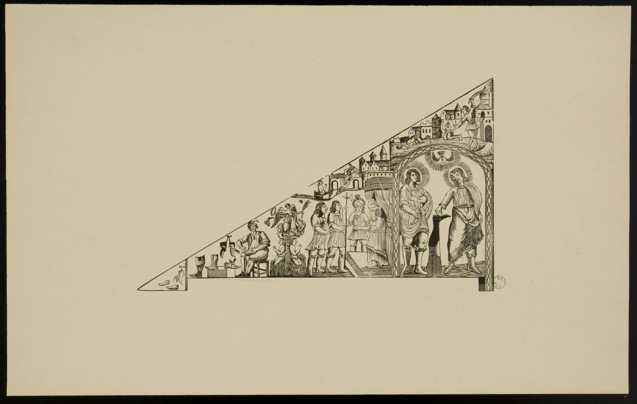 estampe Vie et mort de saint Crépin et saint Crépinien 1976.71.5.4 Photo