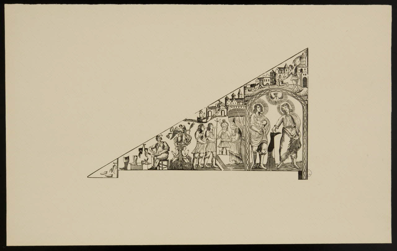 estampe Vie et mort de saint Crépin et saint Crépinien 1976.71.6 Photo