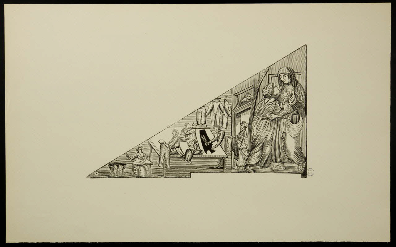 estampe Sainte Elisabeth, patronne des tailleurs et couturiers 1976.71.9.3 Photo