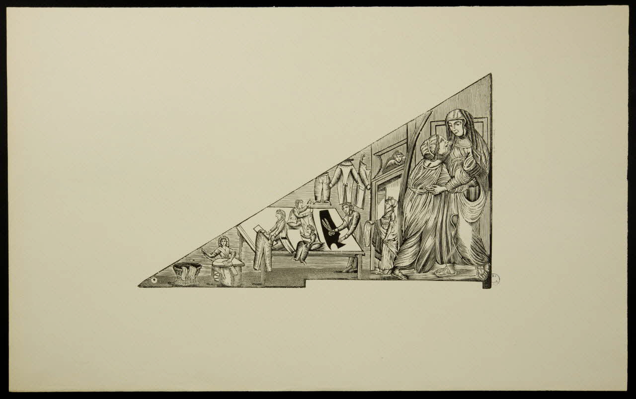 estampe Sainte Elisabeth, patronne des tailleurs et couturiers 1976.71.9.9 Photo