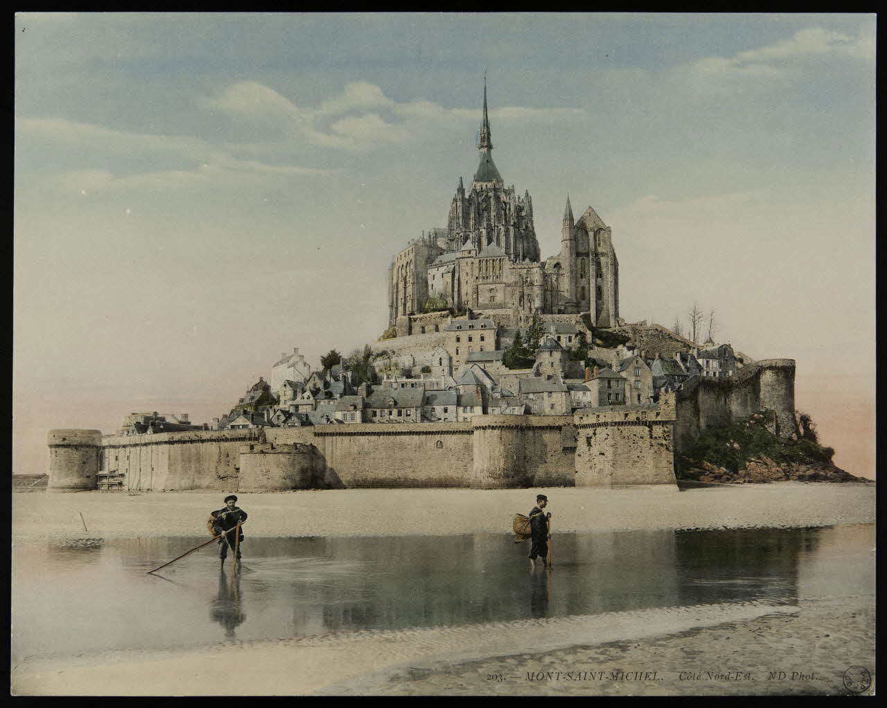 estampe MONT-SAINT-MICHEL. Côté Nord-Est. 1976.75.1 Photo