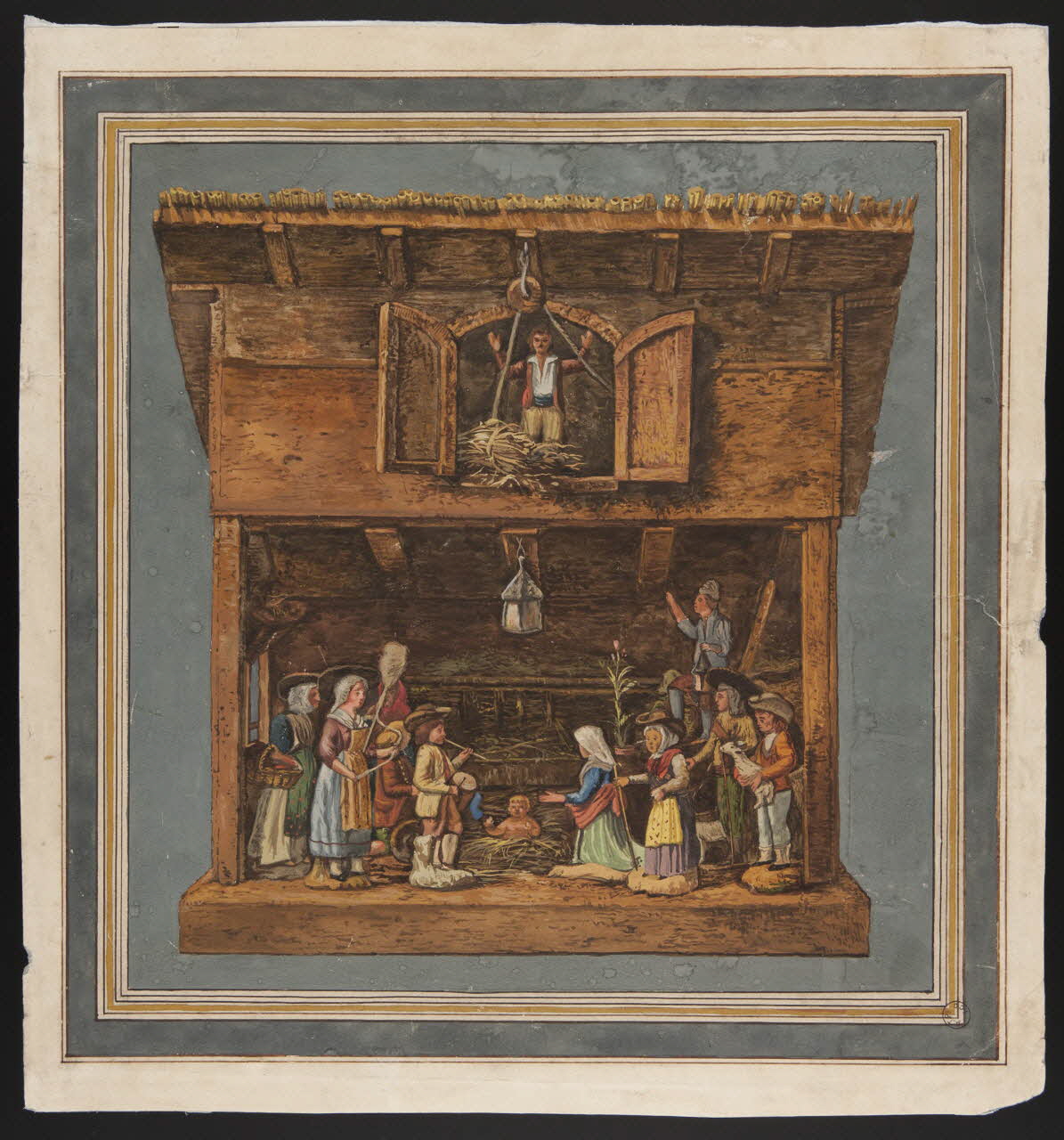 dessin Crèche provençale 1976.83.2 Photo