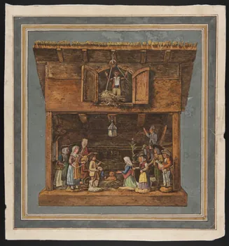 dessin Crèche provençale 1976.83.2  Photo