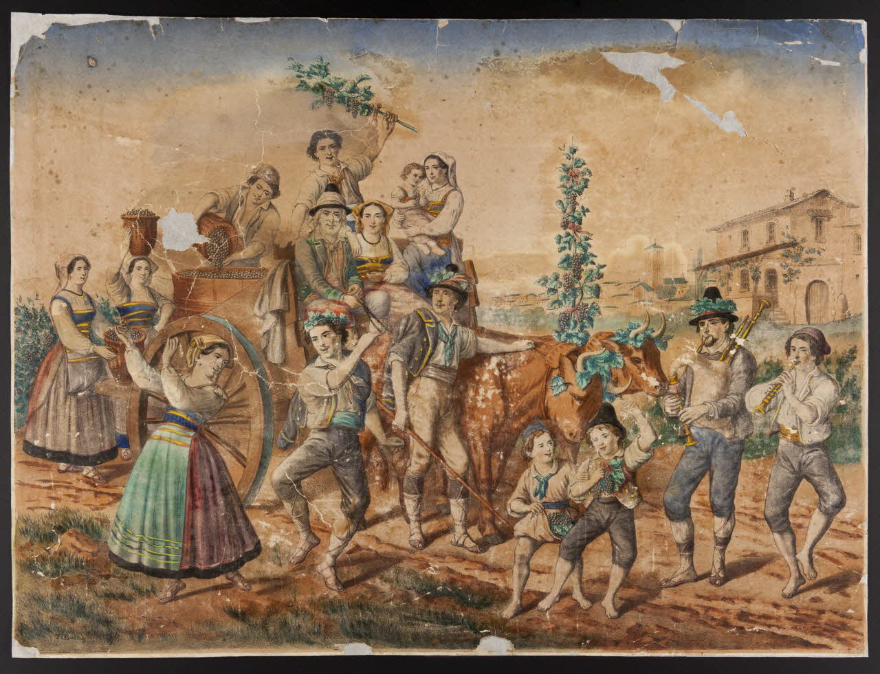 estampe La fête des vendanges 1976.84.74 Photo