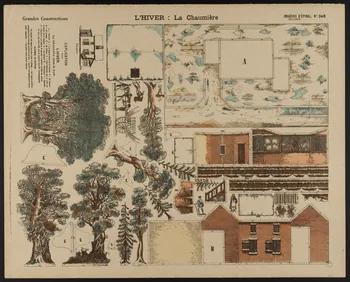 estampe L'HIVER : La chaumière 1977.2.10 Photo