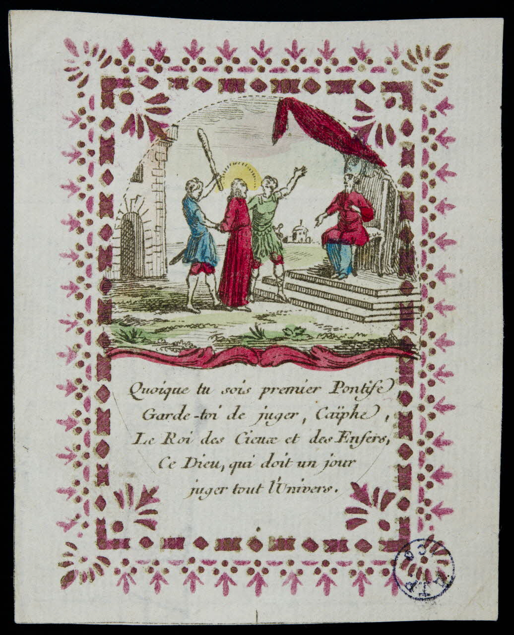 estampe Quoique tu sois premier Pontife 1977.20.482 Photo