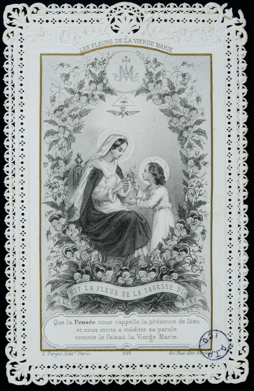 estampe LES FLEURS DE LA VIERGE MARIE 1977.20.492 Photo