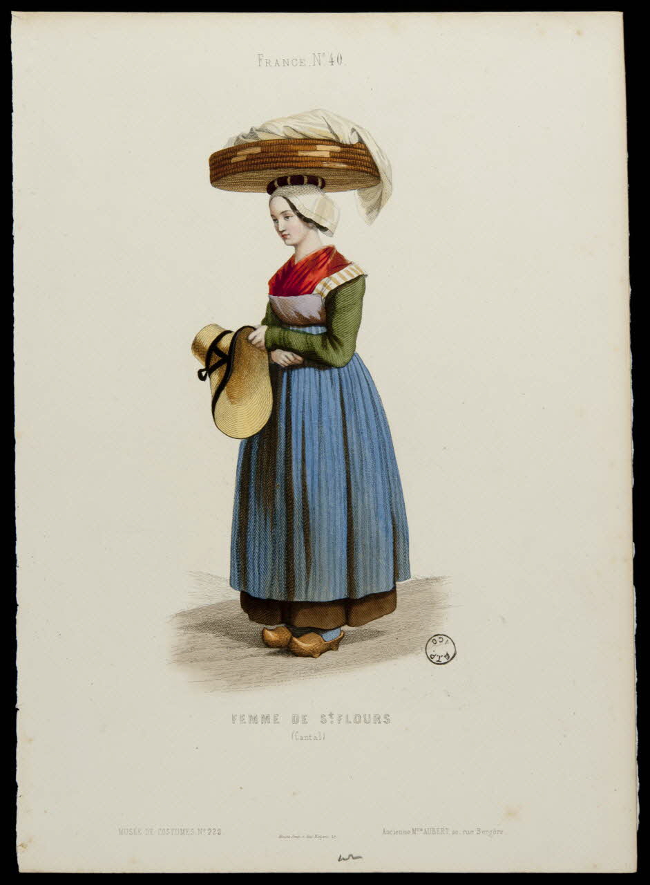 estampe FEMME DE ST. FLOURS  (Cantal) 1977.23.32 Photo