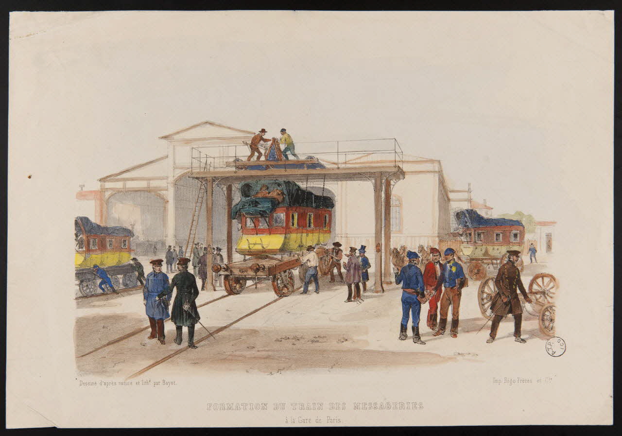 estampe FORMATION DU TRAIN DES MESSAGERIES 1977.23.36 Photo