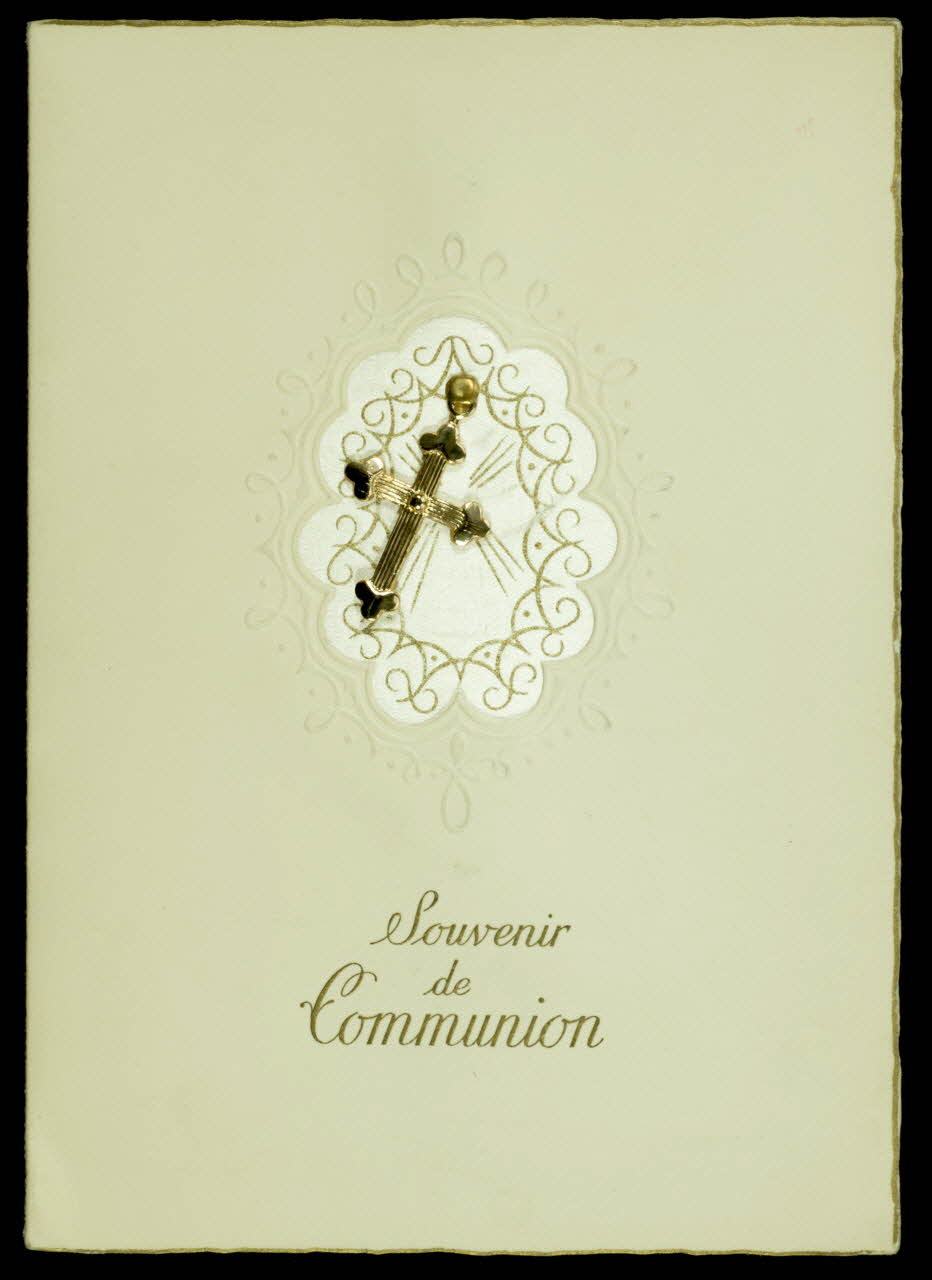 estampe Souvenir  de  Communion 1977.34.1 Photo