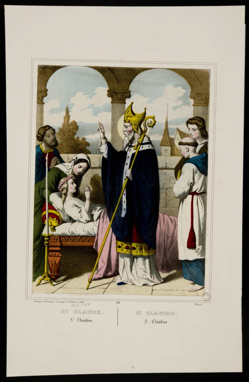 estampe ST. CLAUDE. 1977.4.27 Photo