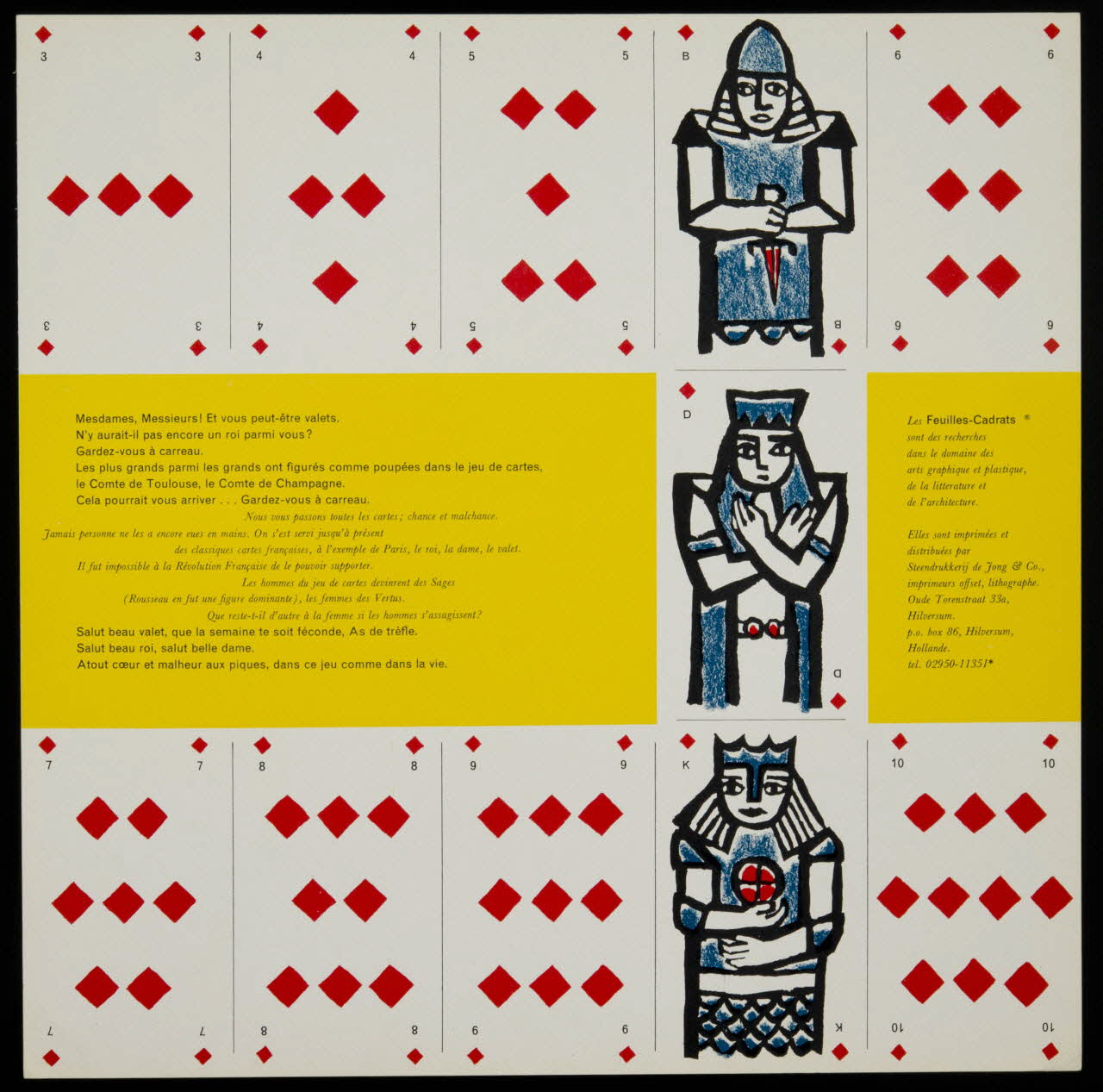 estampe Jeu de cartes 1977.40.10 Photo