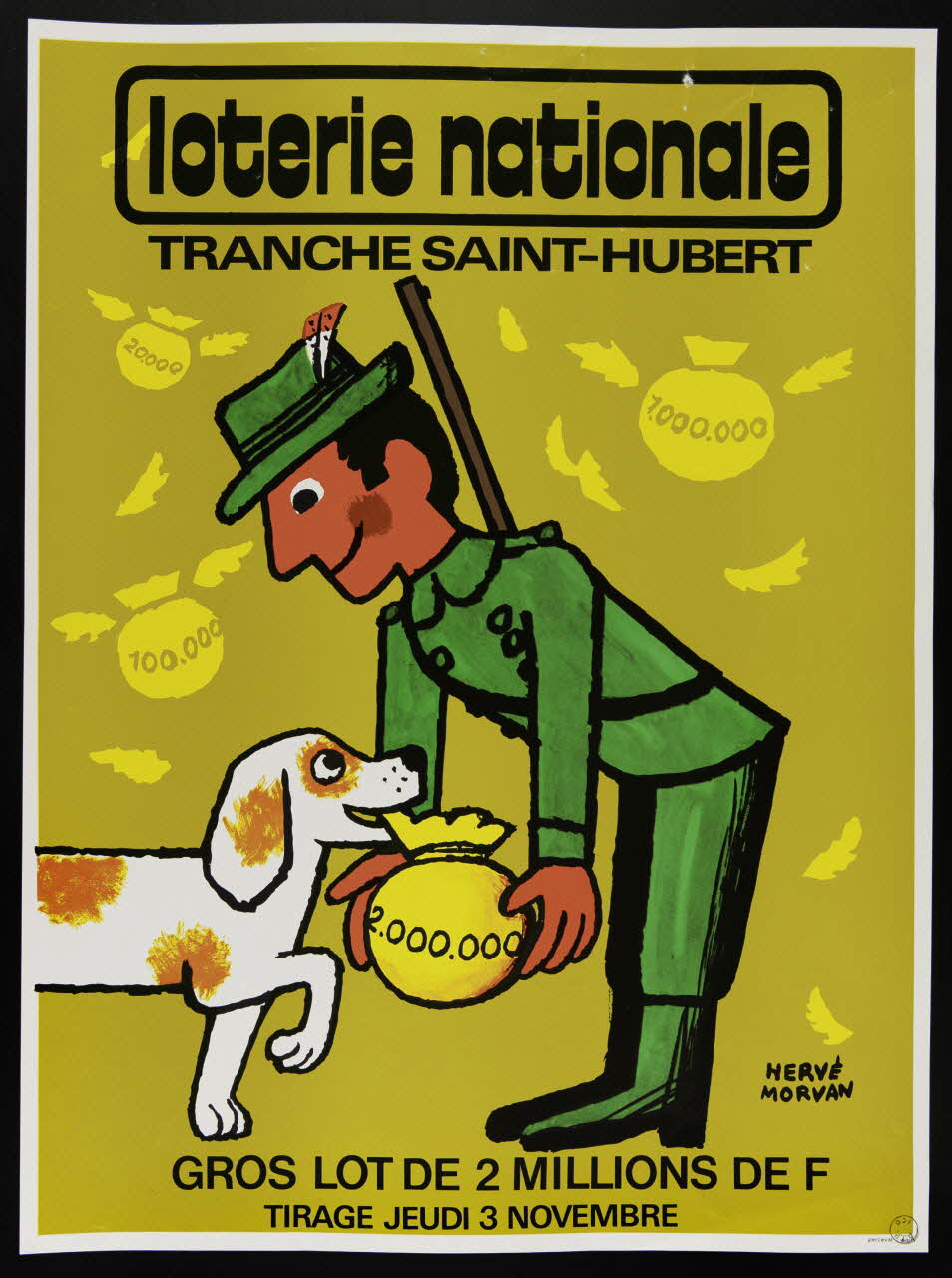 estampe loterie nationale  TRANCHE SAINT-HUBERT 1977.40.103 Photo