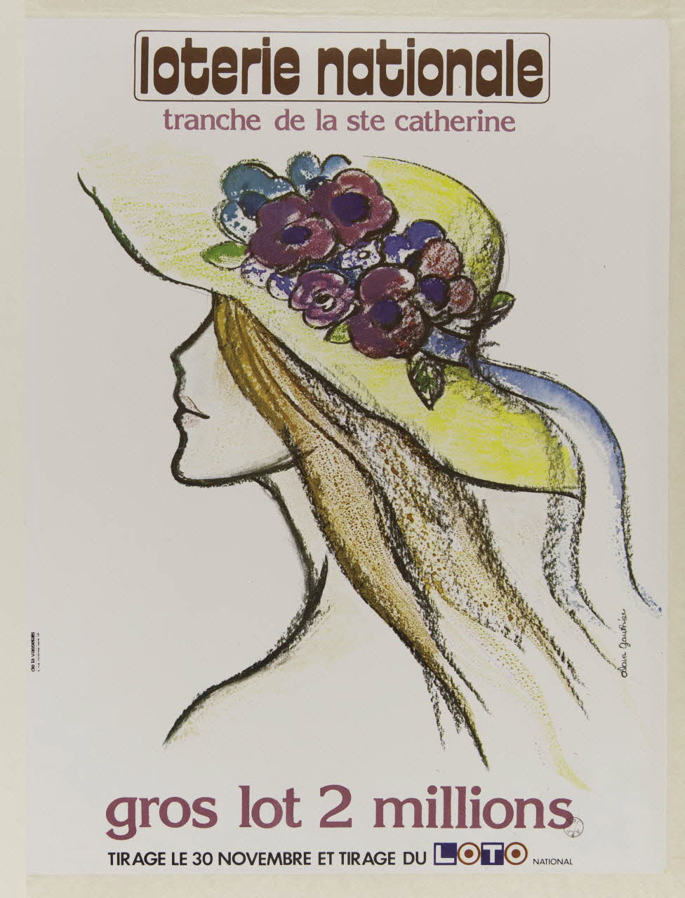 estampe loterie nationale  tranche de la ste catherine 1977.40.110 Photo