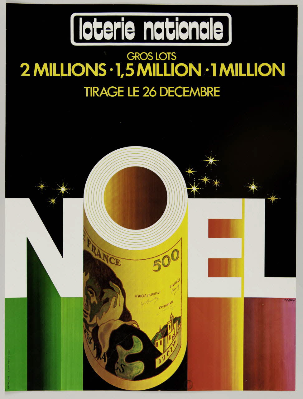 estampe loterie nationale  NOEL 1977.40.122.1 Photo