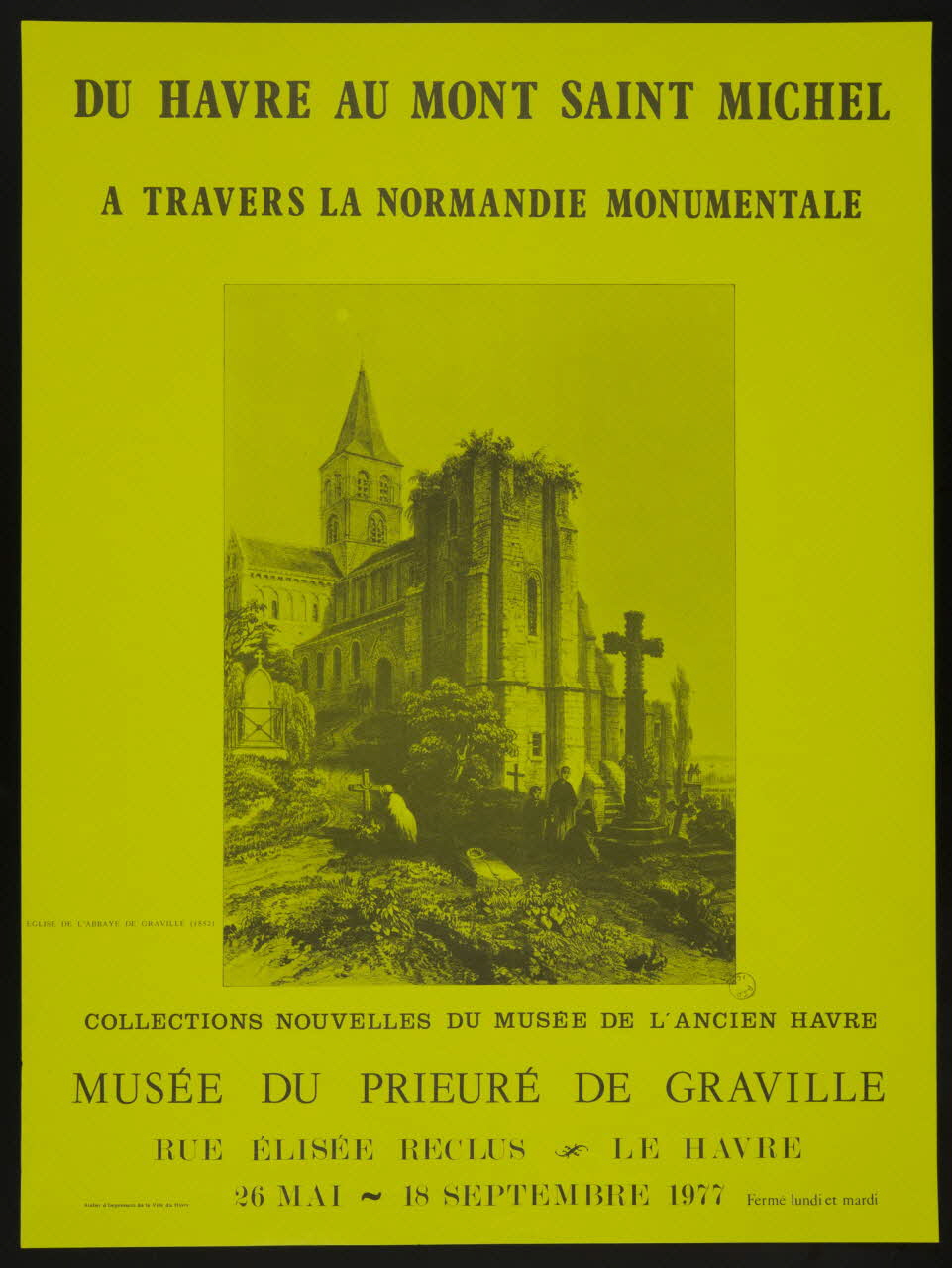 estampe DU HAVRE AU MONT SAINT MICHEL  A TRAVERS LA NORMANDIE MONUMENTALE 1977.40.129 Photo