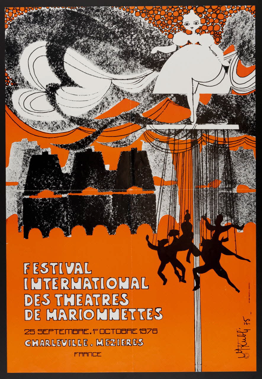 estampe FESTIVAL  INTERNATIONAL  DES THEATRES  DE MARIONNETTES 1977.40.13 Photo