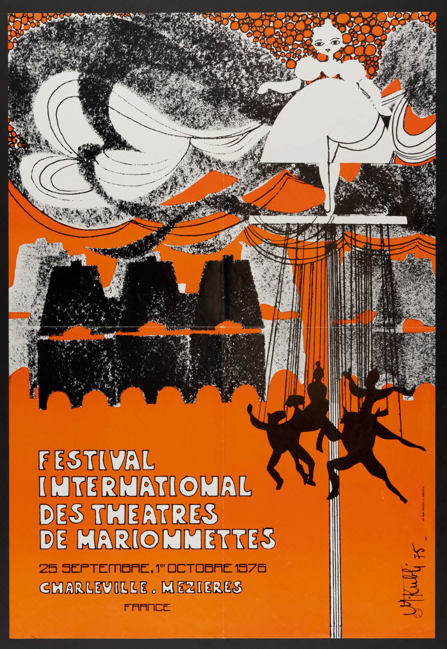estampe FESTIVAL  INTERNATIONAL  DES THEATRES  DE MARIONNETTES 1977.40.14 Photo