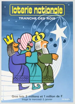 estampe loterie nationale  TRANCHE DES ROIS 1977.40.20 Photo