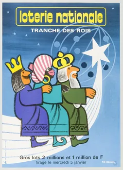 estampe loterie nationale  TRANCHE DES ROIS 1977.40.21 Photo
