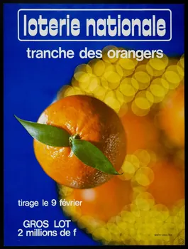 estampe loterie nationale  tranche des orangers 1977.40.31  Photo