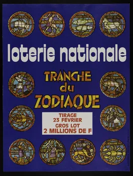 estampe loterie nationale TRANCHE du ZODIAQUE 1977.40.34 Photo