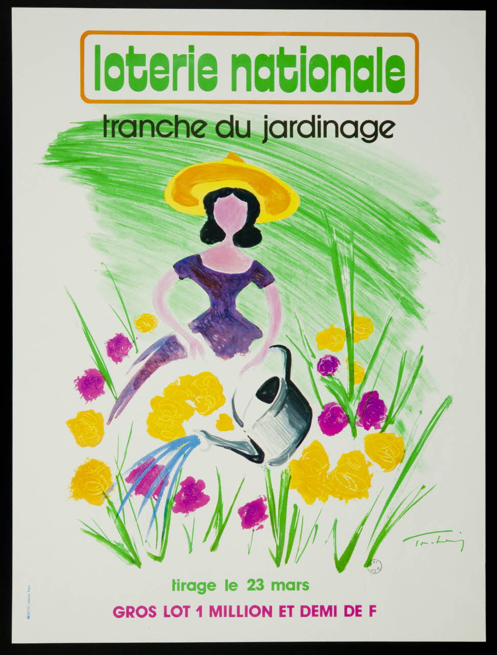 estampe loterie nationale  tranche du jardinage 1977.40.38 Photo