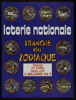 estampe loterie nationale TRANCHE du ZODIAQUE 1977.40.50 Photo