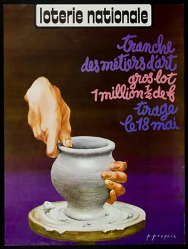 estampe loterie nationale  tranche  des métiers d'art 1977.40.61 Photo