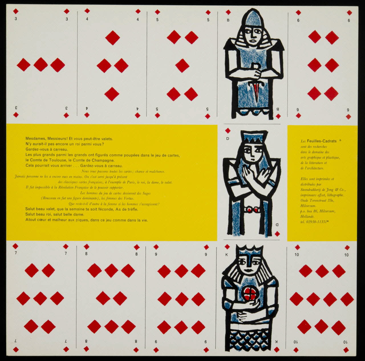 estampe Jeu de cartes 1977.40.9 Photo