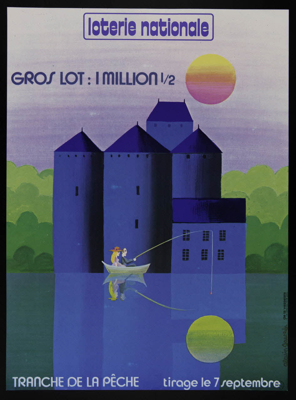 estampe loterie nationale  TRANCHE DE LA PECHE 1977.40.90 Photo