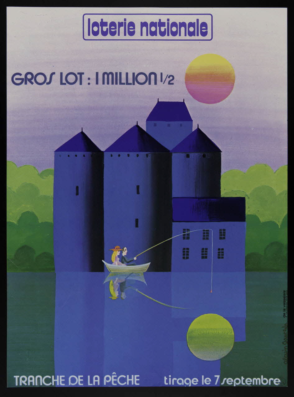 estampe loterie nationale  TRANCHE DE LA PECHE 1977.40.91 Photo
