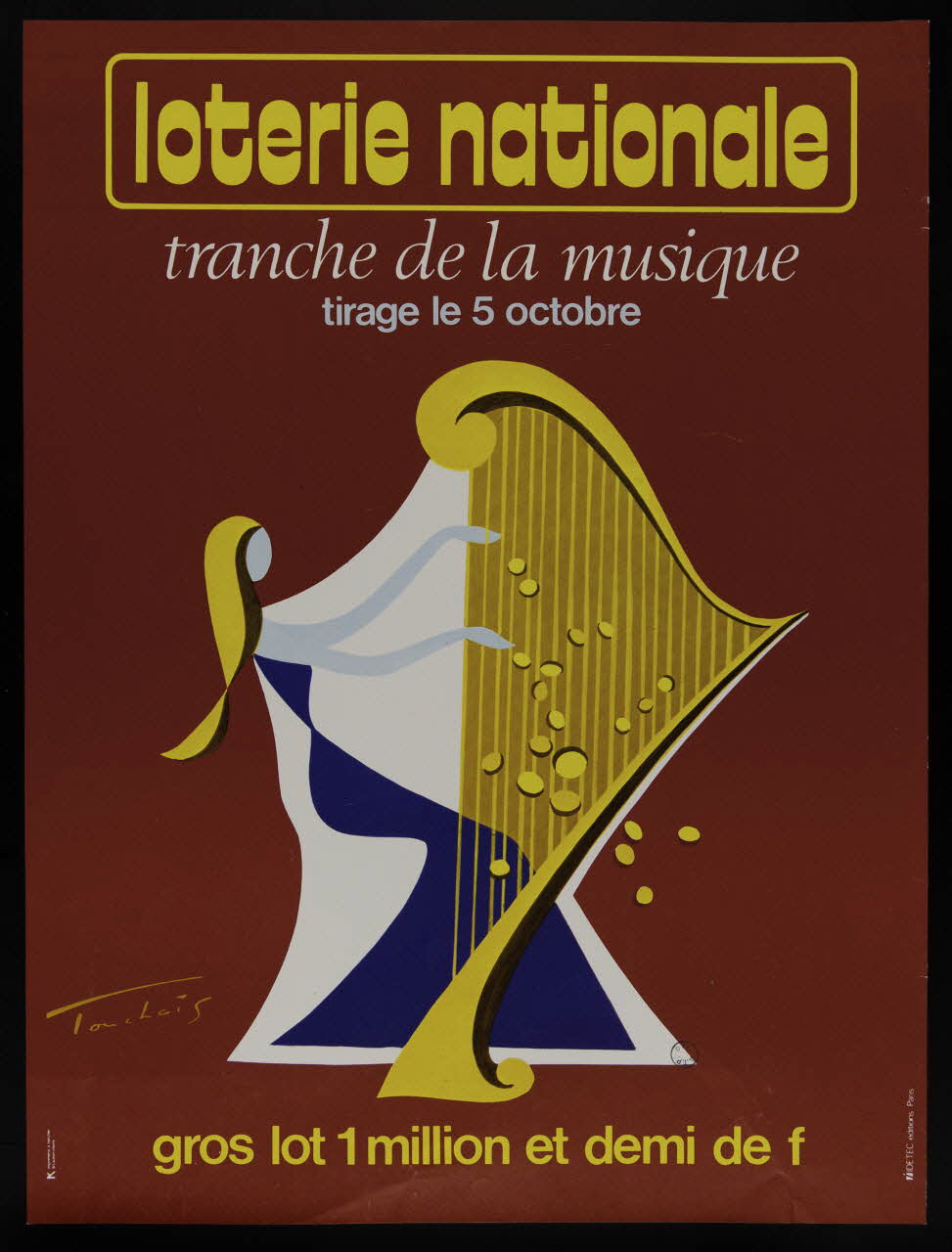 estampe loterie nationale  tranche de la musique 1977.40.97 Photo