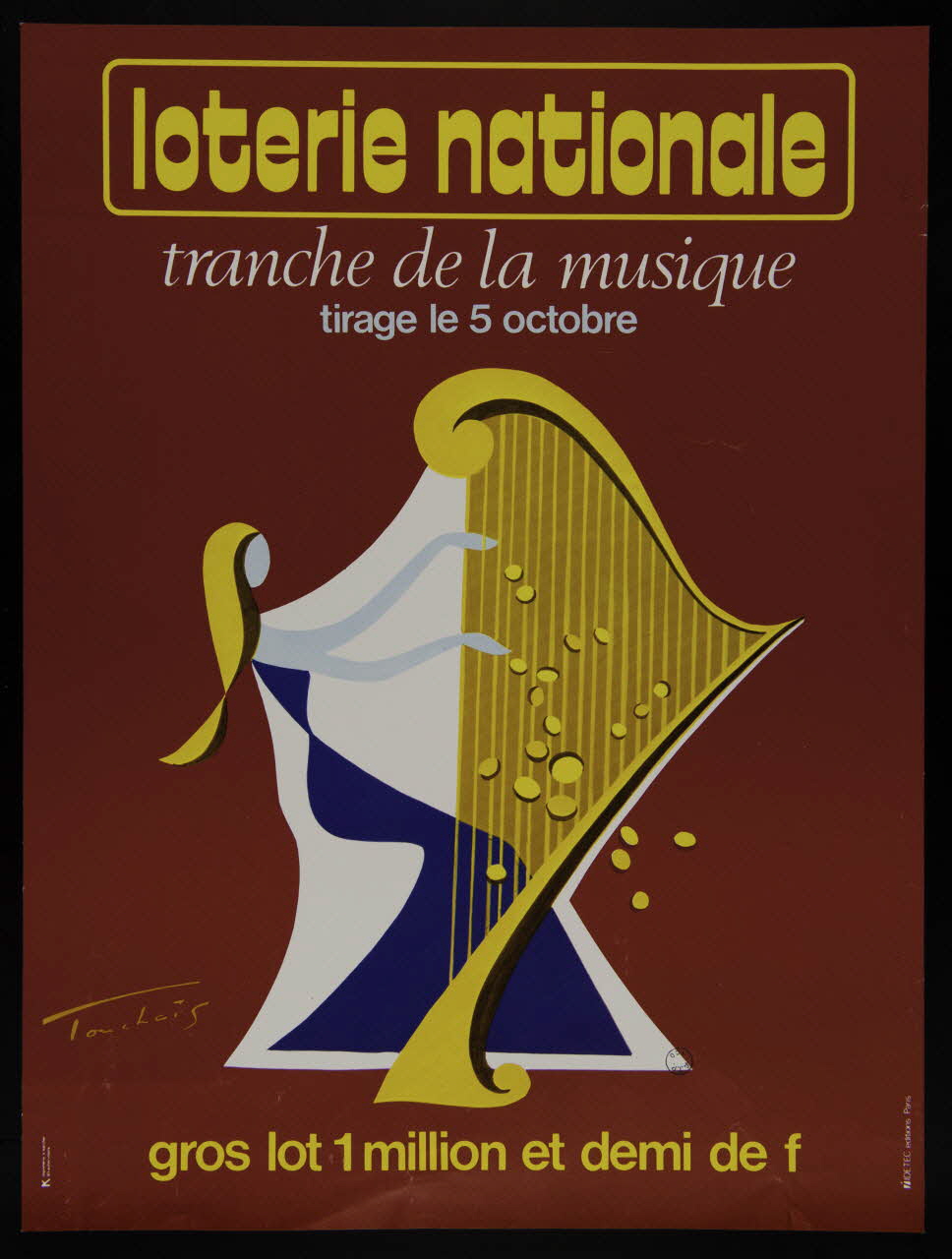 estampe loterie nationale  tranche de la musique 1977.40.98 Photo