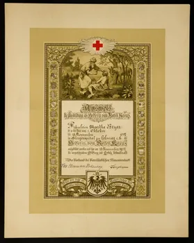 estampe Ausweis  die Ausbildung als helferin vom Roten Kreuz. 1977.49.4 Photo