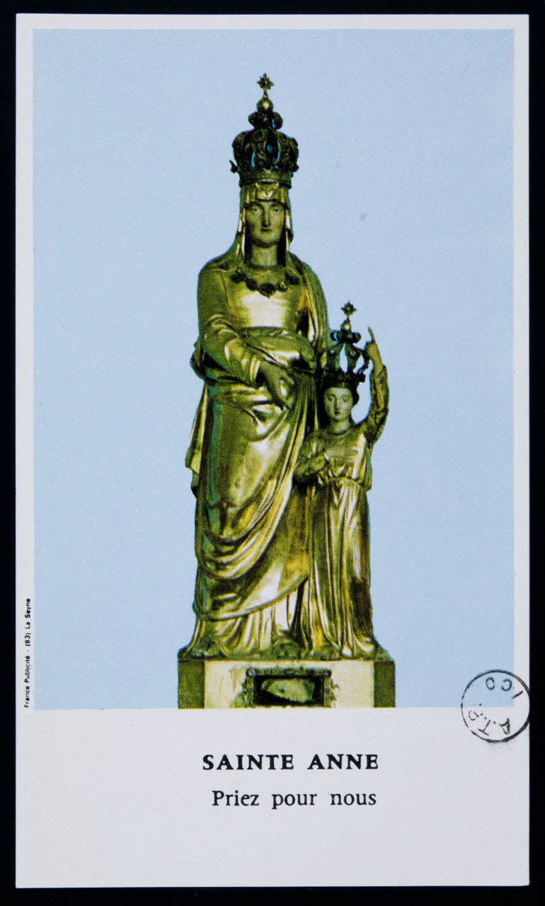 France-Publicité image pieuse SAINTE ANNE La-Seyne-sur-Mer 1966 1977.67.1 Photo