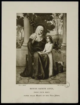 image pieuse BONNE SAINTE ANNE, 1977.67.6 Photo