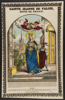 Charles Nicolas Gangel estampe SAINTE JEANNE DE VALOIS,  REINE DE FRANCE. Metz 1852-1858 1977.68.37 Photo