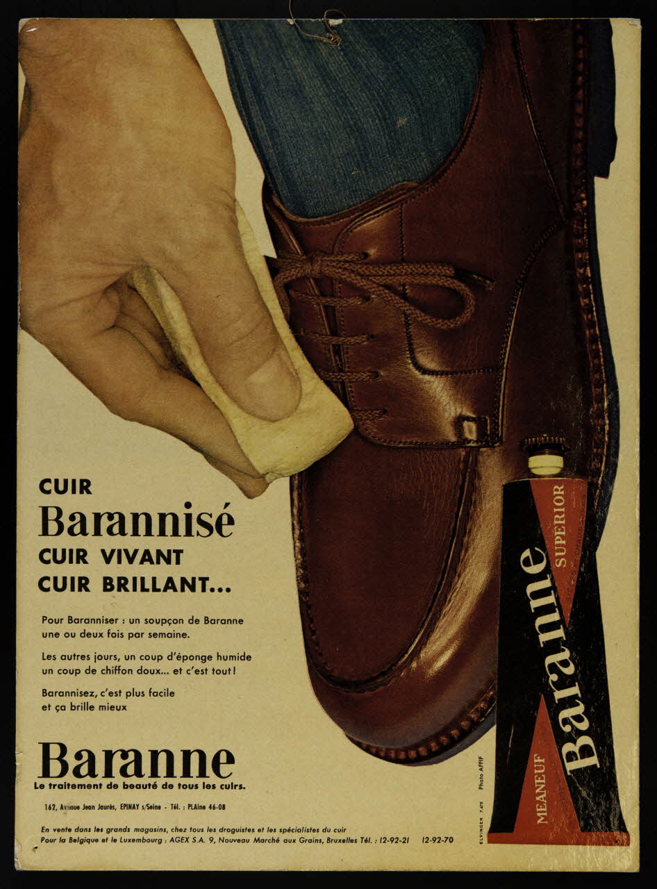 estampe CUIR  Barannisé  CUIR VIVANT  CUIR BRILLANT... 1900-1950 1977.75.304 Photo