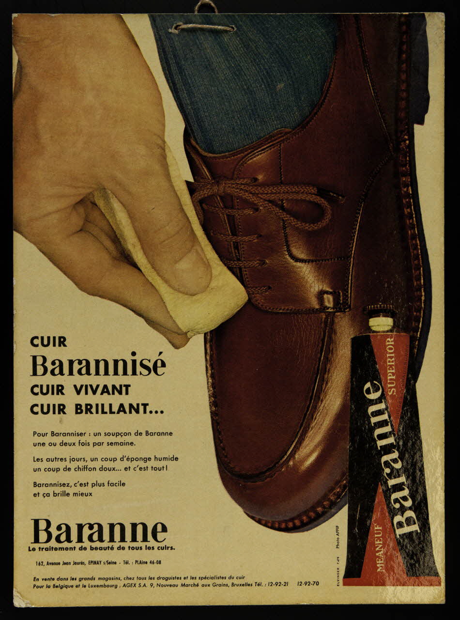 estampe CUIR  Barannisé  CUIR VIVANT  CUIR BRILLANT... 1900-1950 1977.75.305 Photo