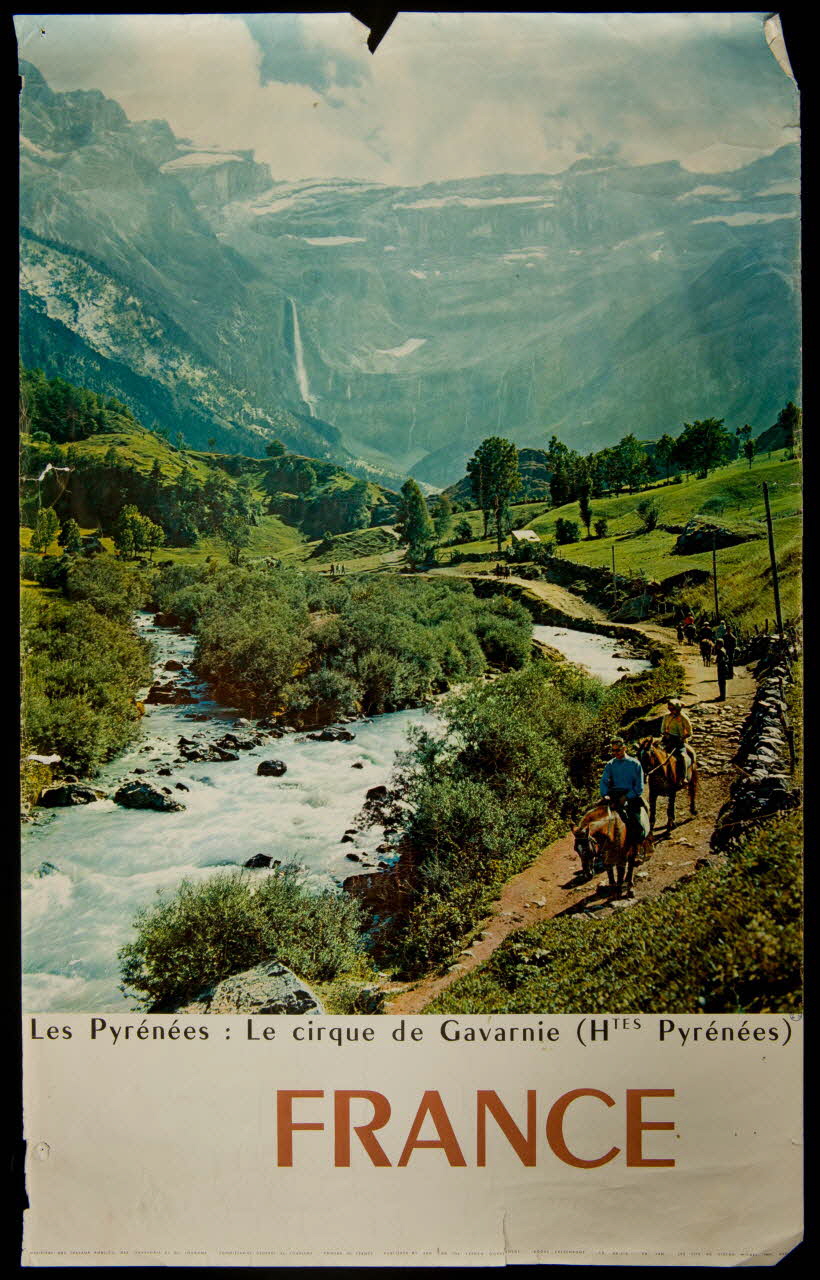 estampe Les Pyrénées : Le Cirque de Gavarnie (Htes Pyrénées) 1977.75.328 Photo