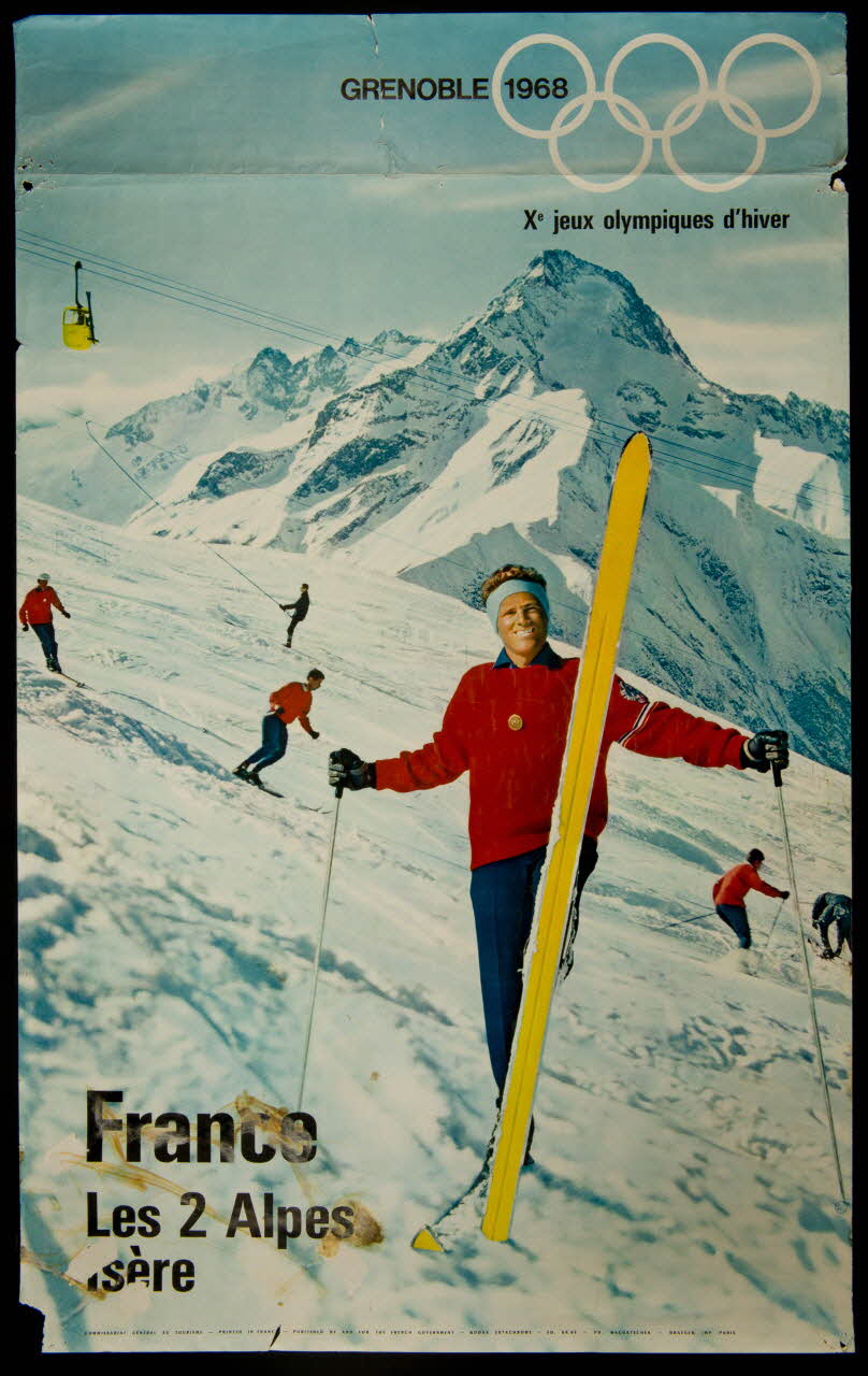 estampe GRENOBLE 1968  Xe jeux olympiques d'hiver 1977.75.329 Photo