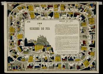 Gangel et Didion jeu de l'oie JEU  DES  CHEMINS DE FER Metz 1861-1868 1977.80.28  Photo