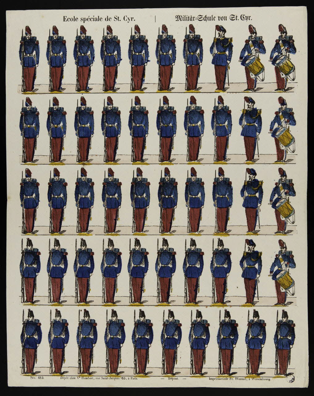 estampe Ecole spéciale de St. Cyr. 1977.80.62 Photo