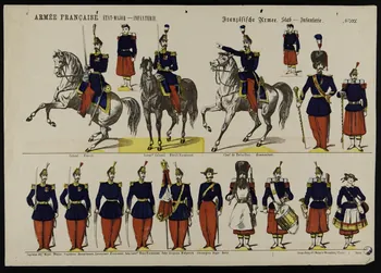 estampe ARMEE FRANCAISE. ETAT-MAJOR - INFANTERIE 1977.80.63 Photo