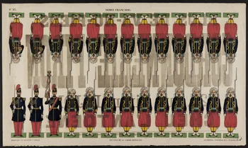 estampe ARMEE FRANCAISE.  ZOUAVES DE LA GARDE IMPERIALE. 1977.80.66 Photo