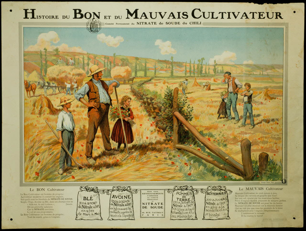 estampe HISTOIRE DU BON ET DU MAUVAIS CULTIVATEUR 1977.87.10 Photo