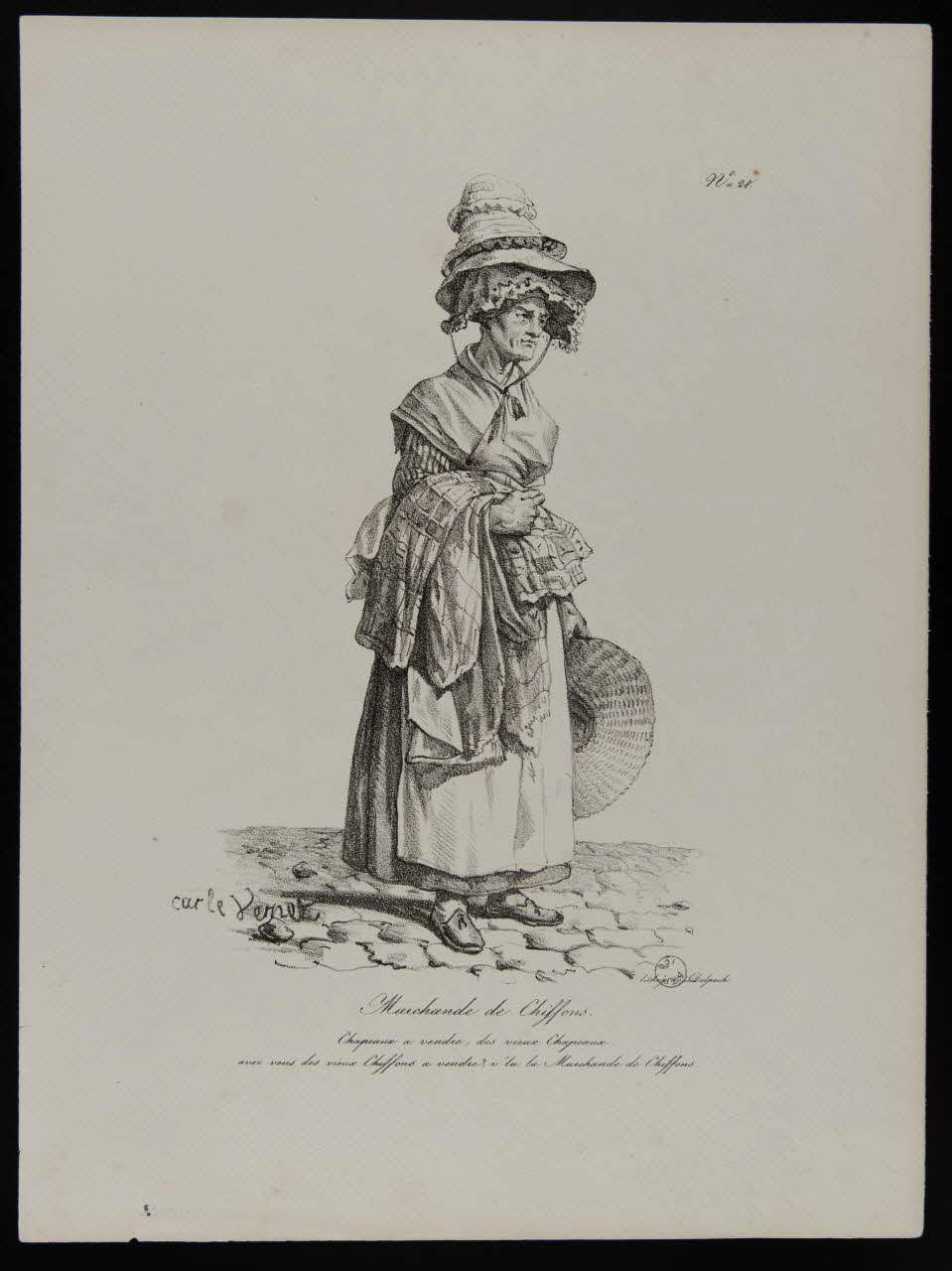 estampe Marchande de Chiffons. 1977.90.12 Photo