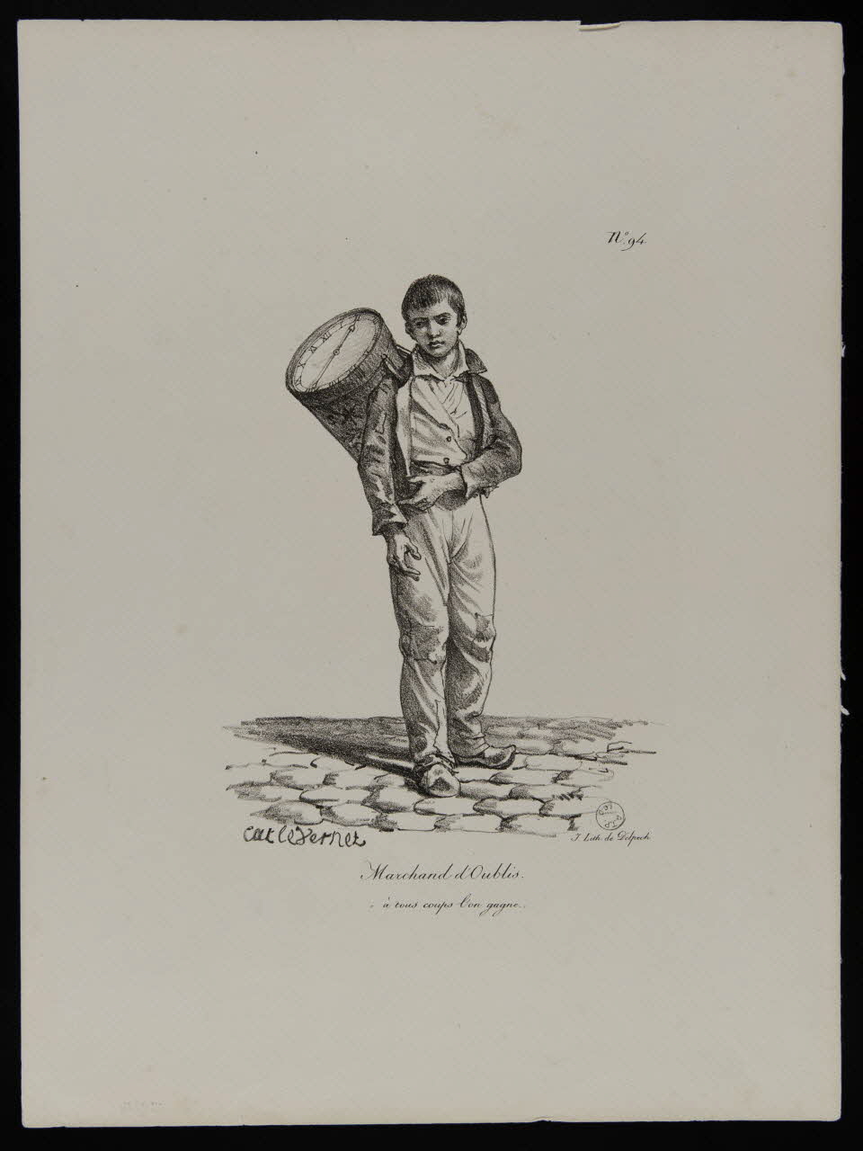 estampe Marchand d'Oublis. 1977.90.14 Photo